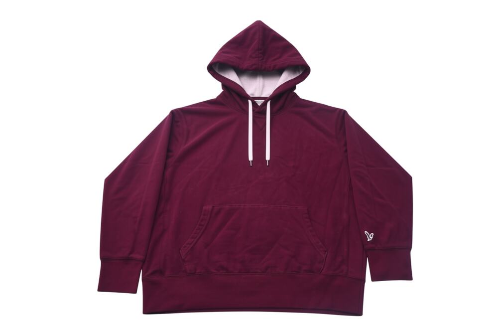 American Eagle Hoodie Men’s Medium Burgundy Maroon Pullover Logo Sweatshirt